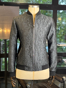 Bomber textura floral