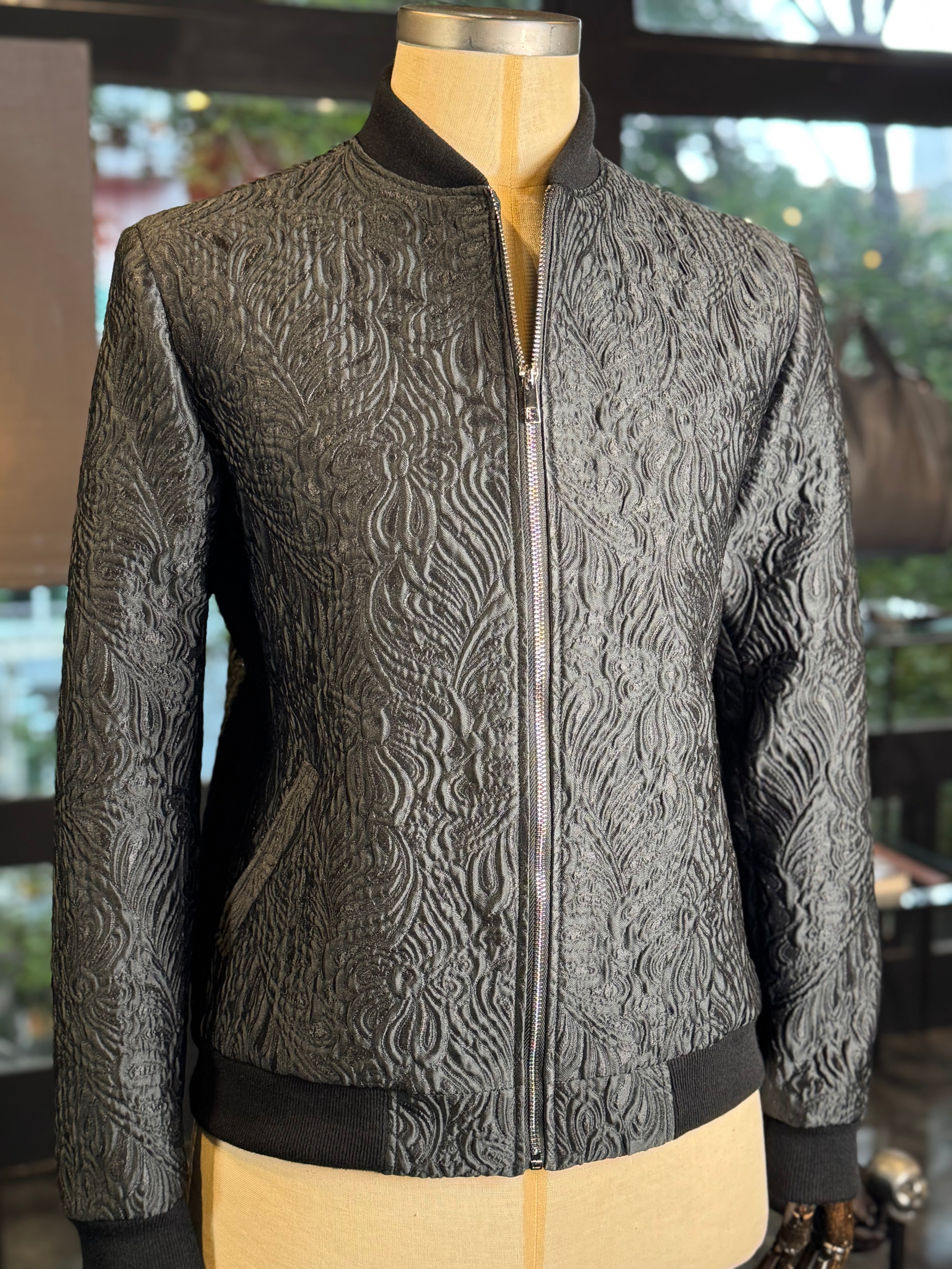 Bomber textura floral
