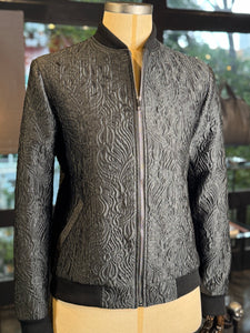 Bomber textura floral