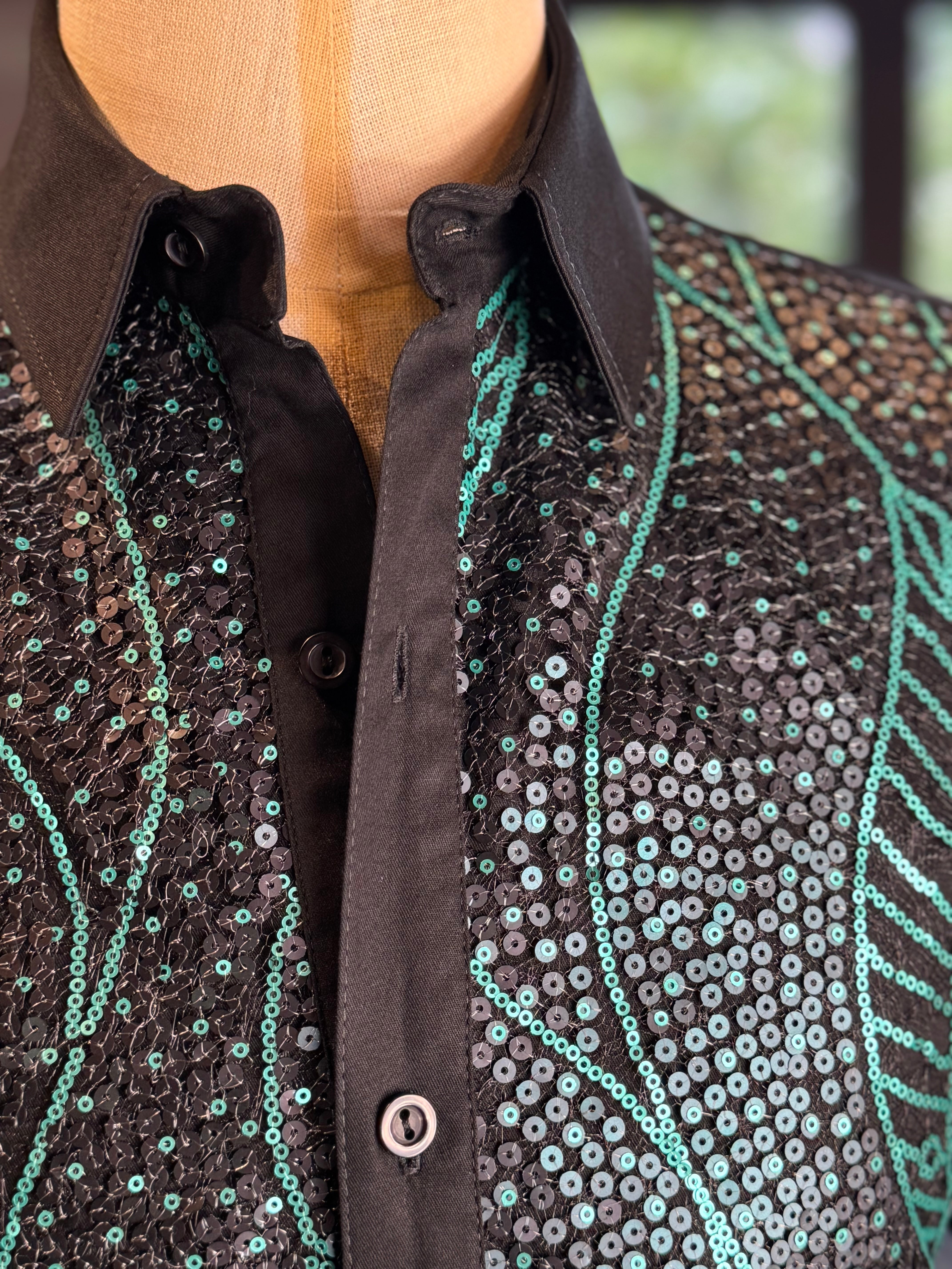 Camisa hojas verdes