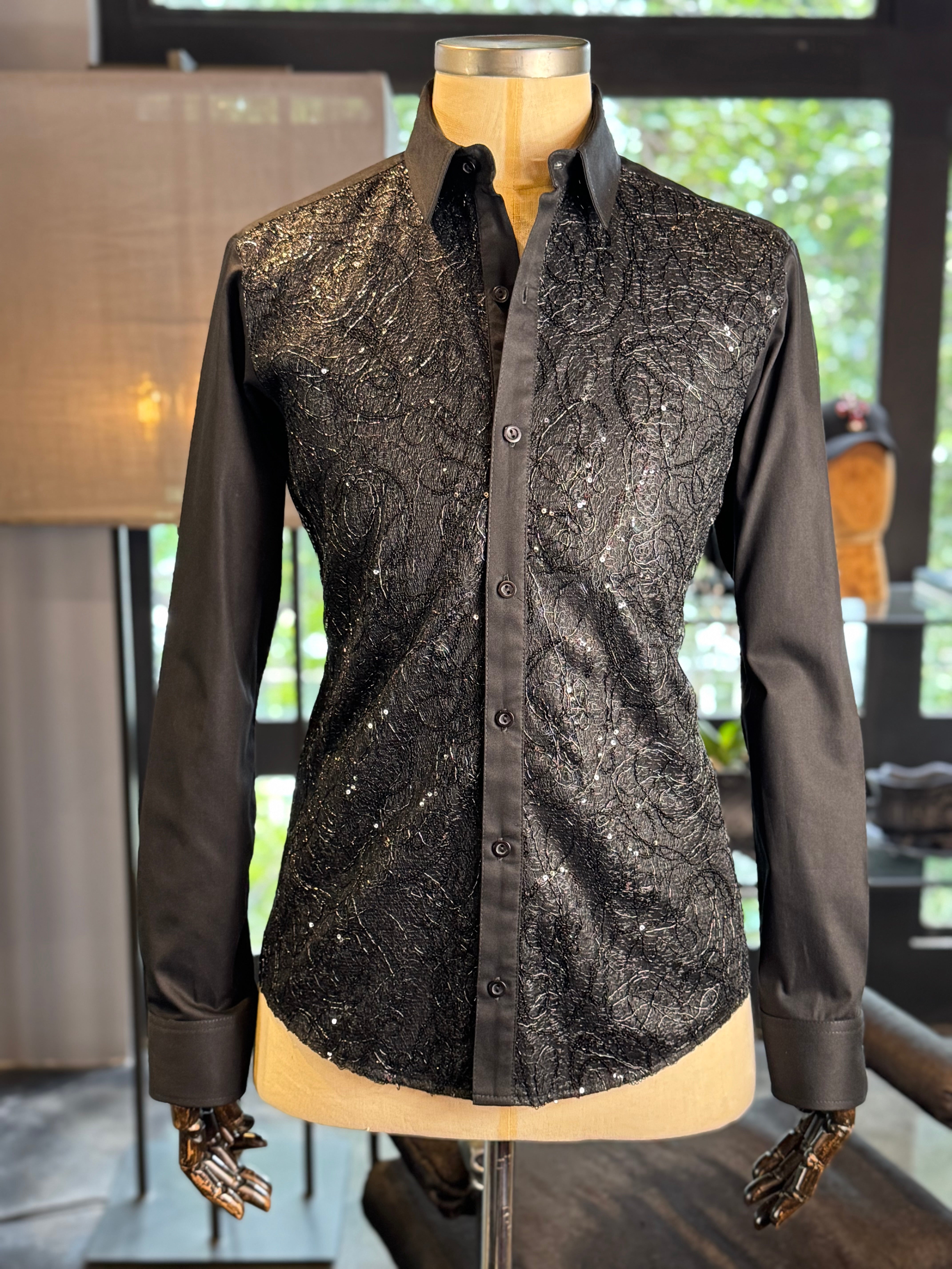 Camisa enjambre negro