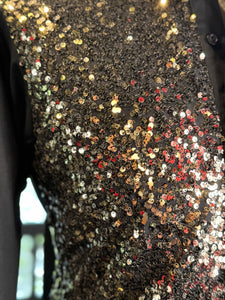 Camisa lentejuelas oro
