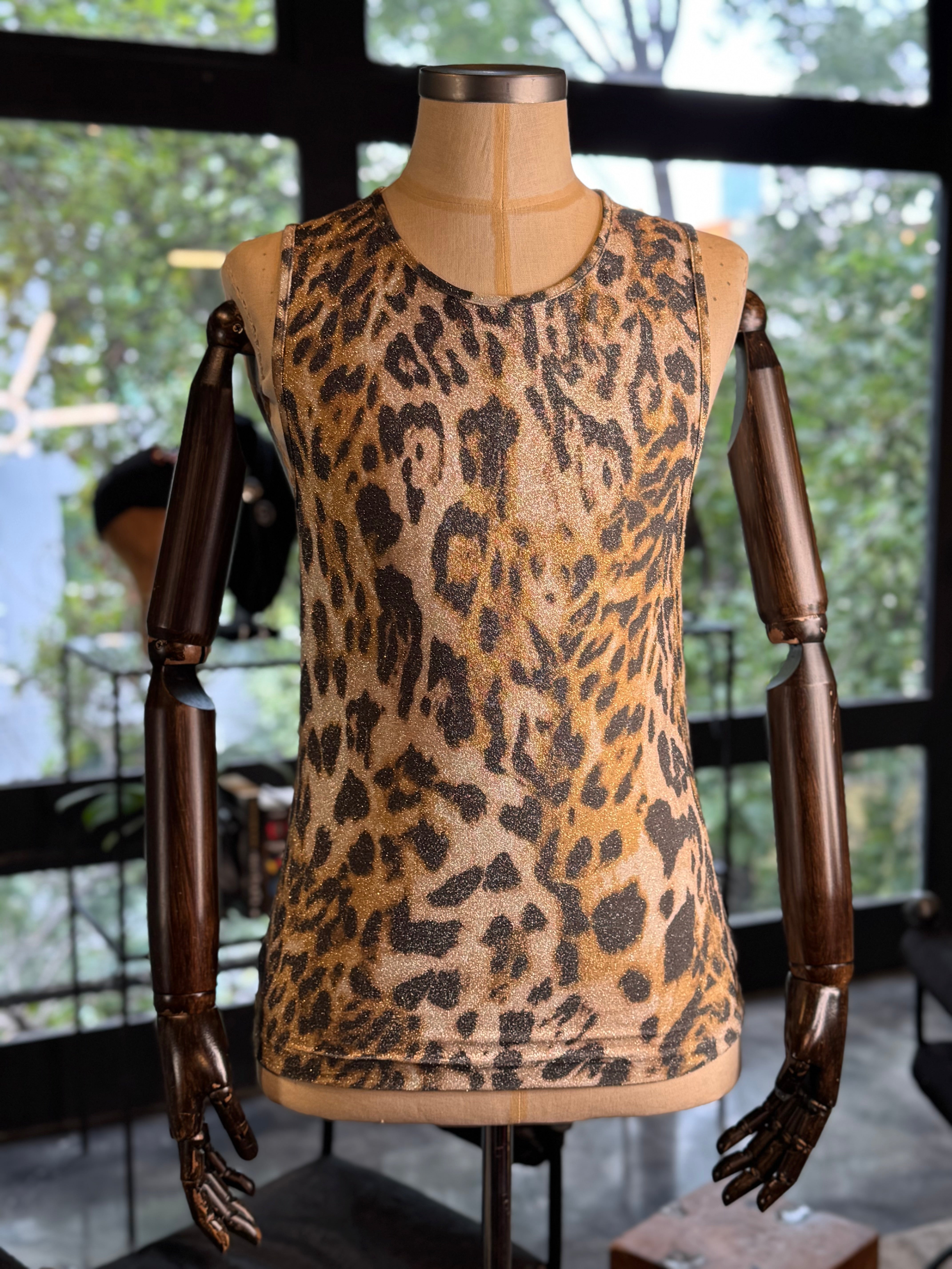 Tank top leopardo