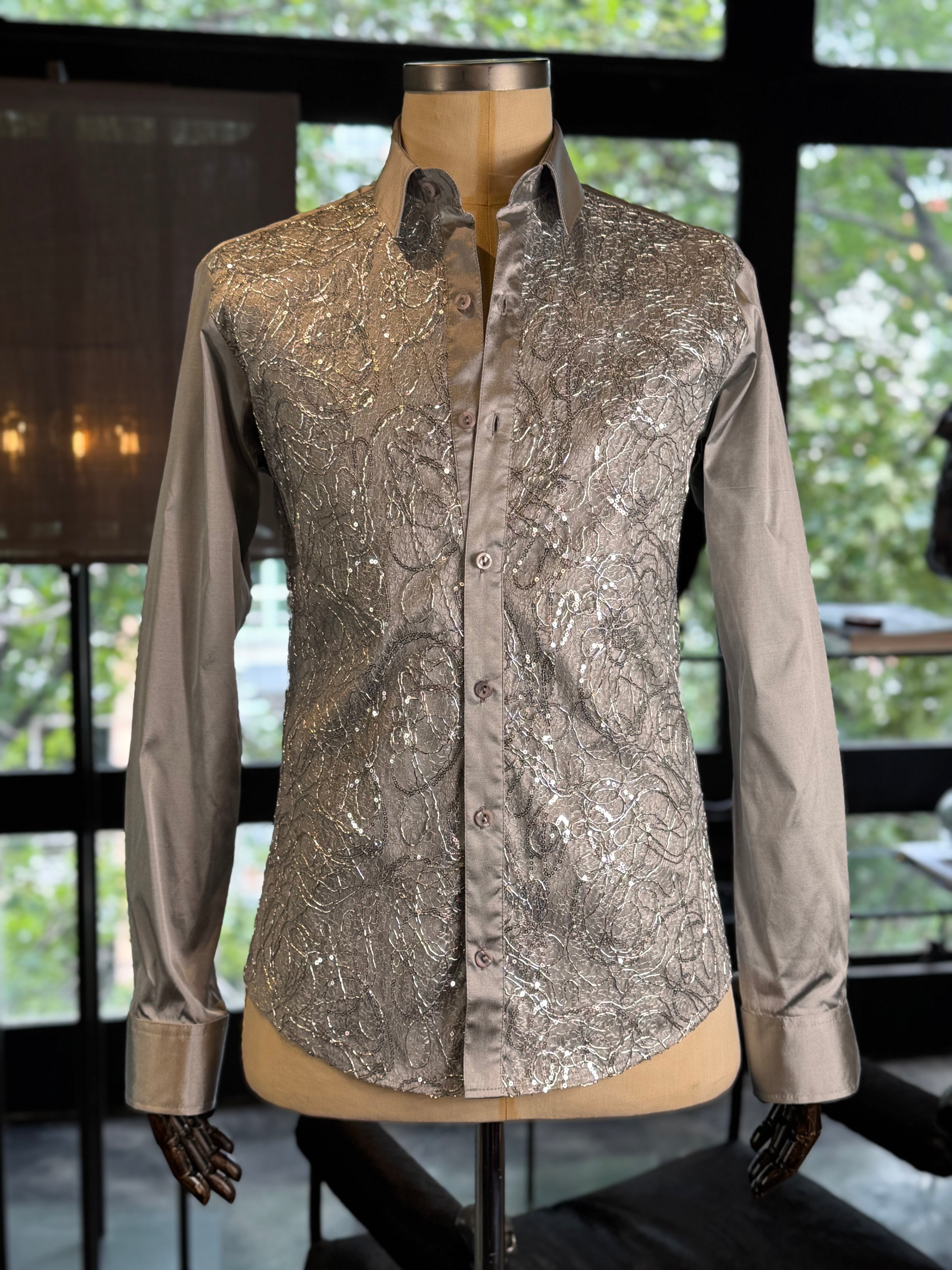 Camisa enjambre gris