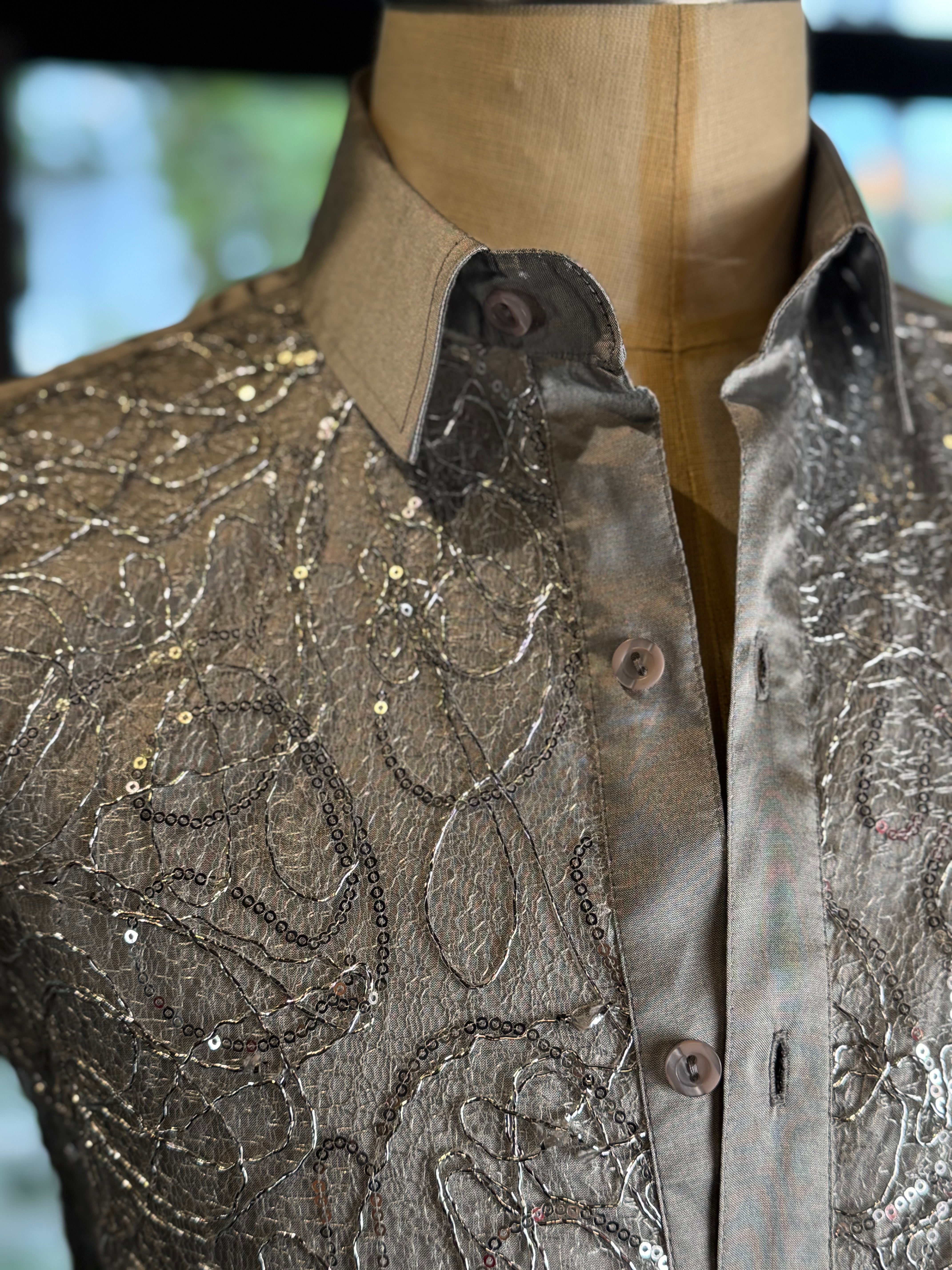 Camisa enjambre gris