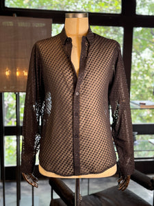 Camisa transparencia lunares