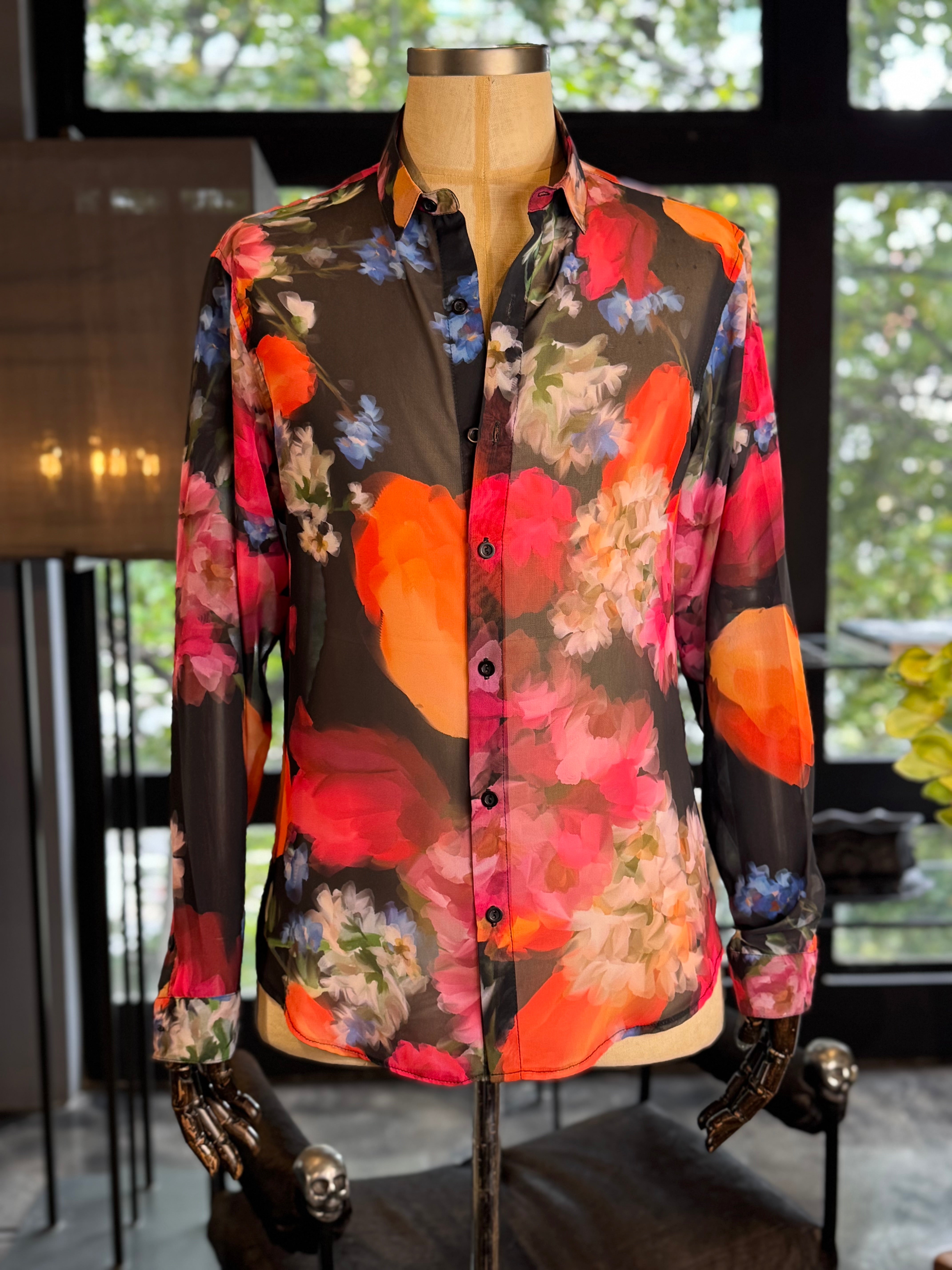 Camisa acuarela floral