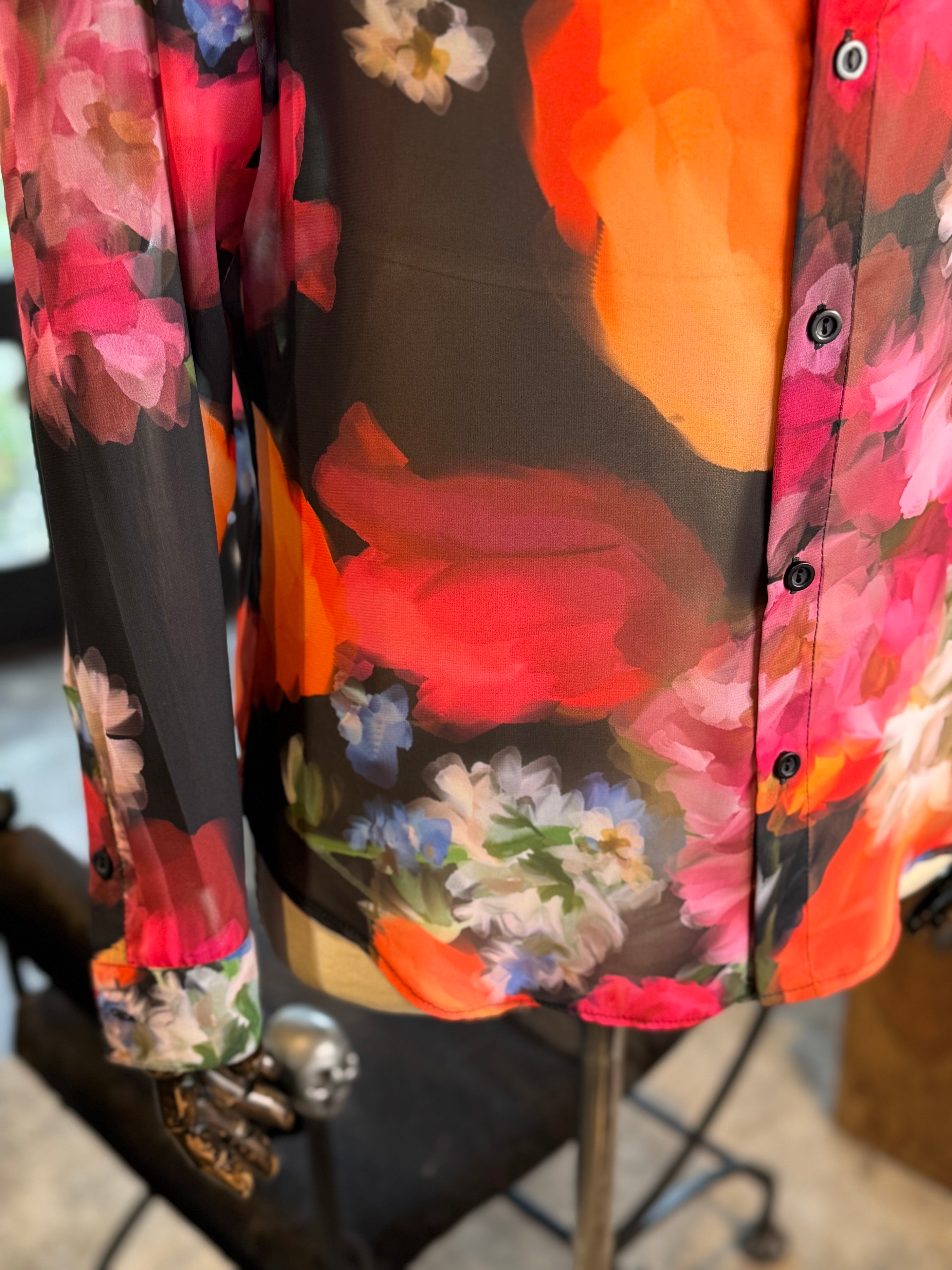 Camisa acuarela floral