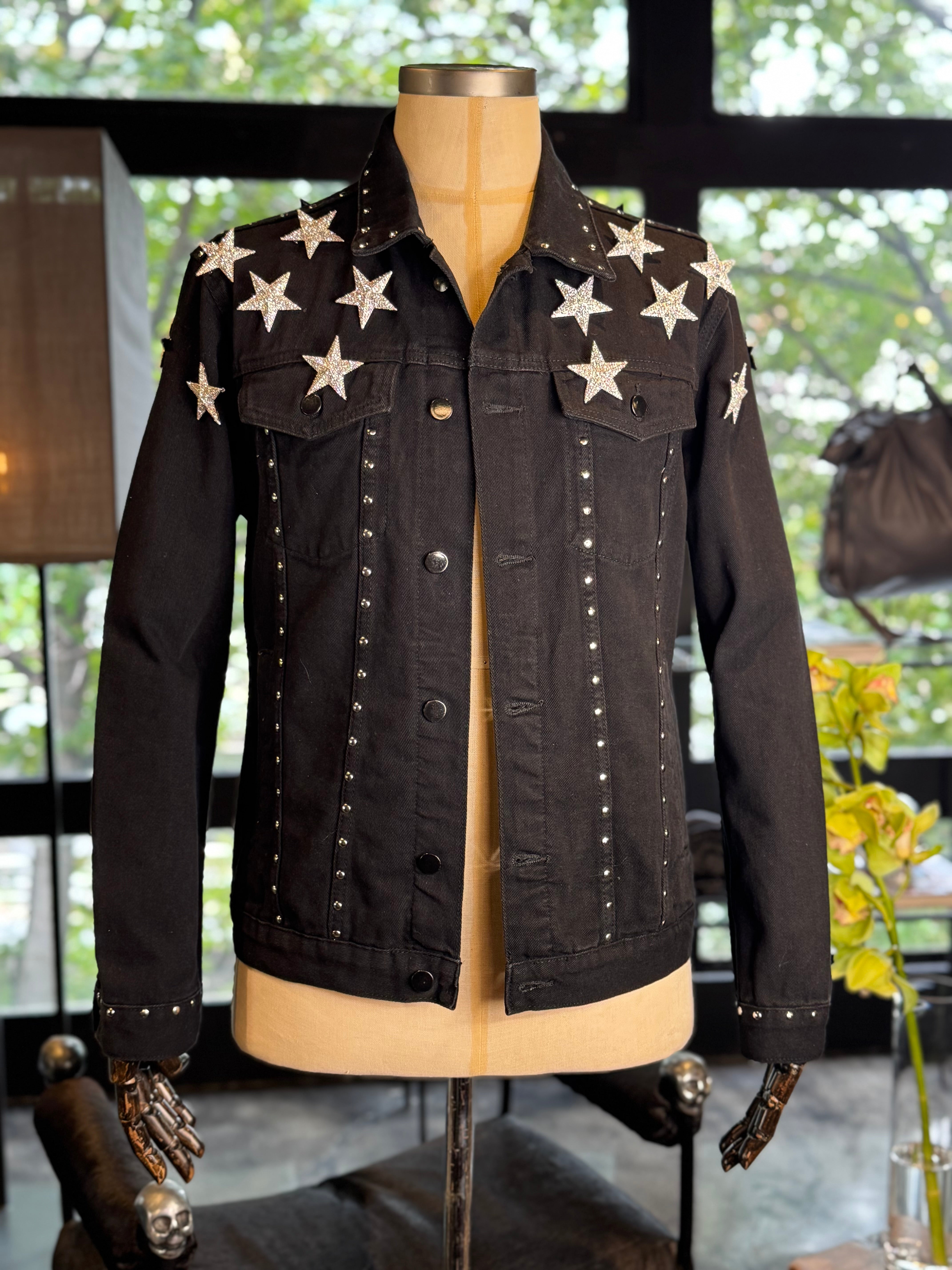 Chamarra mezclilla estrellas