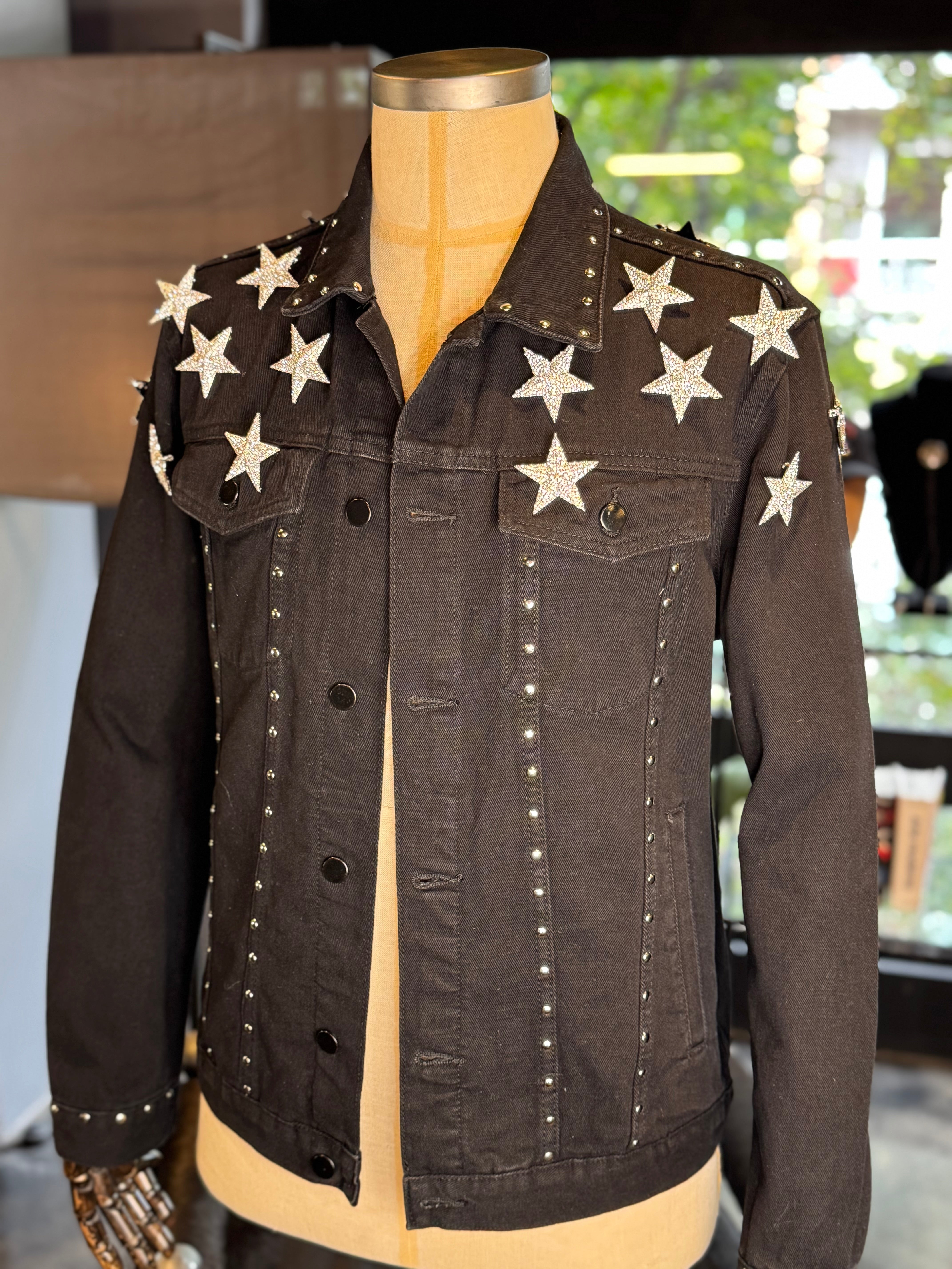 Chamarra mezclilla estrellas