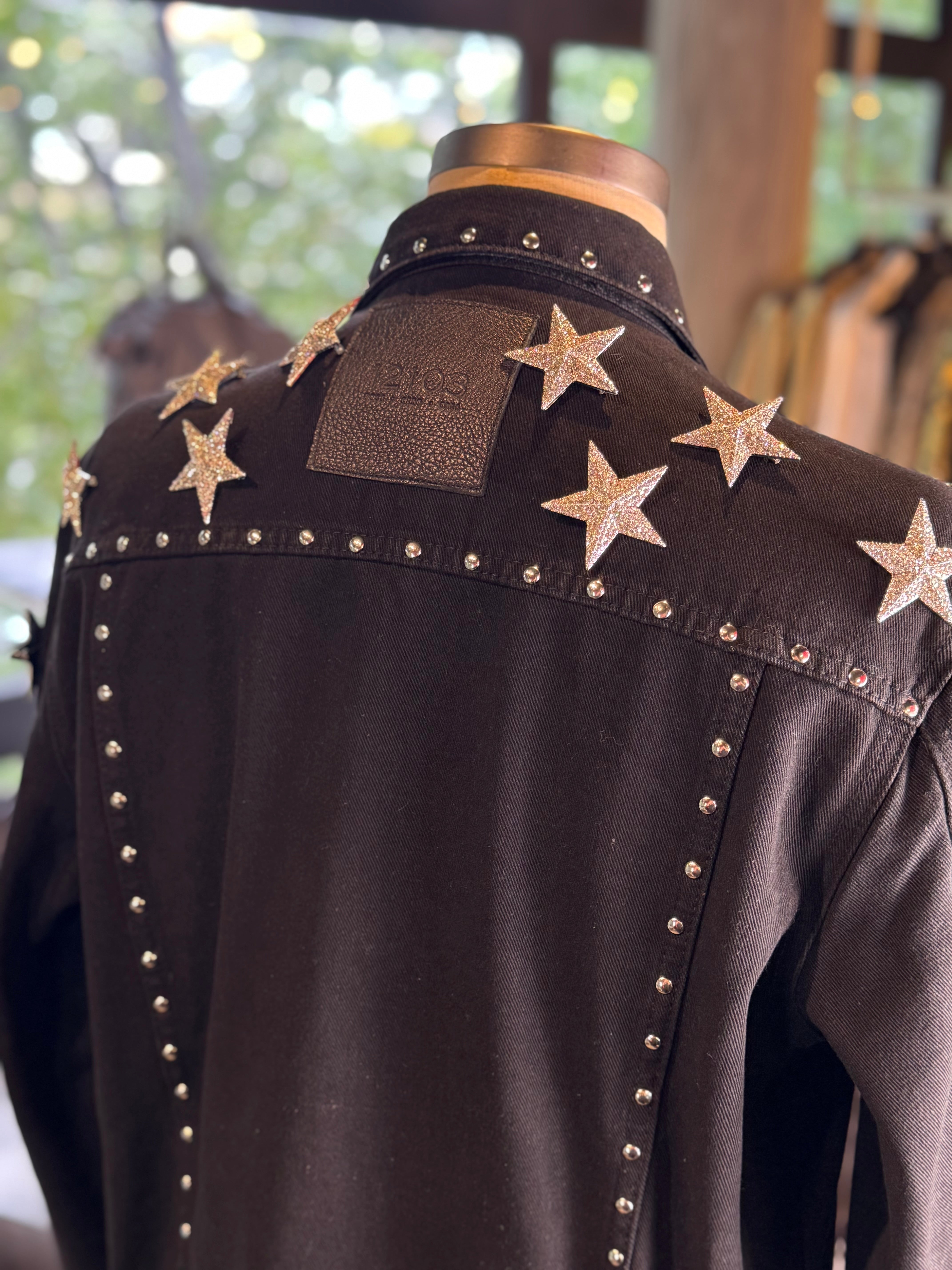 Chamarra mezclilla estrellas