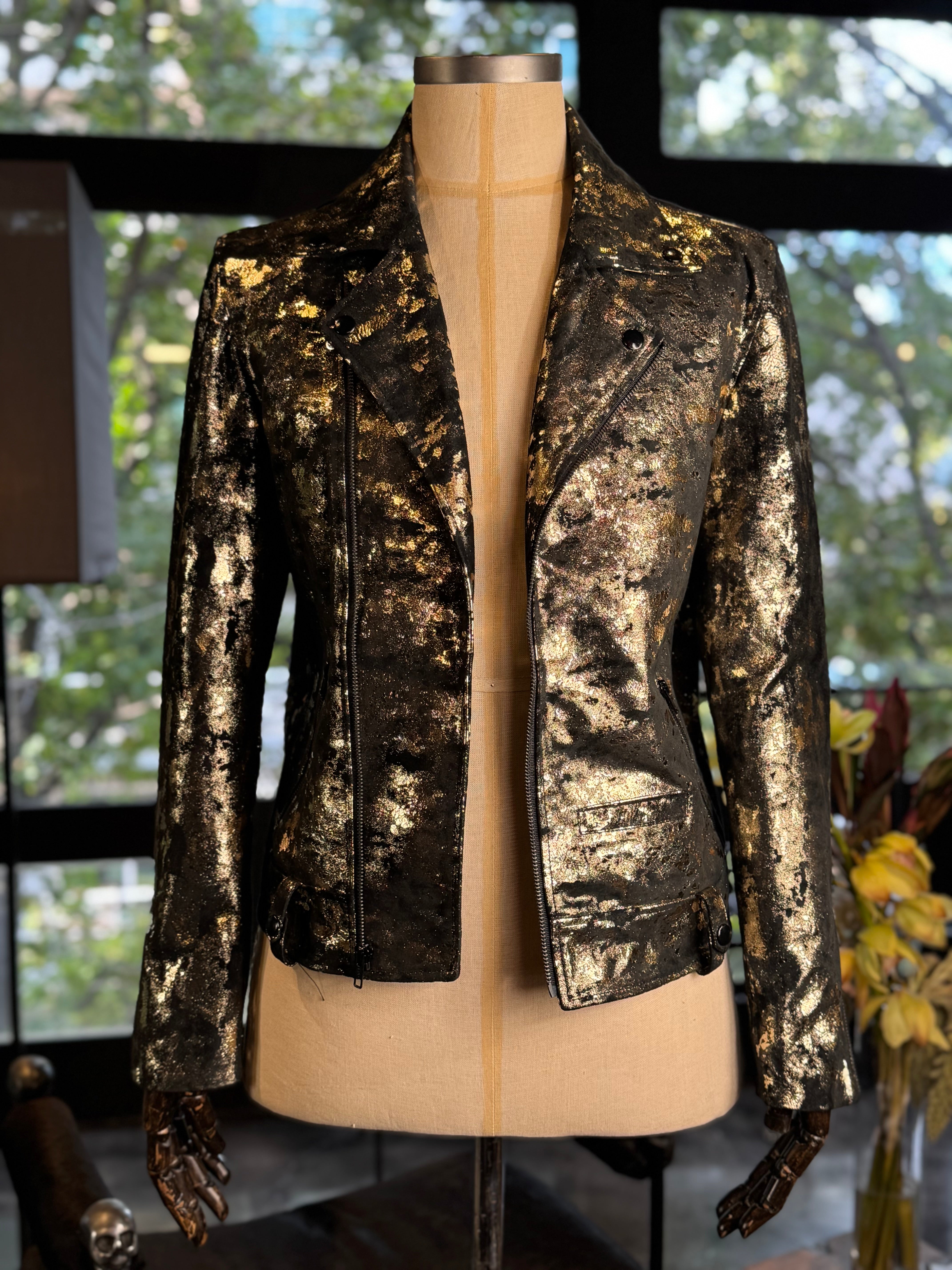 Chamarra mármol oro