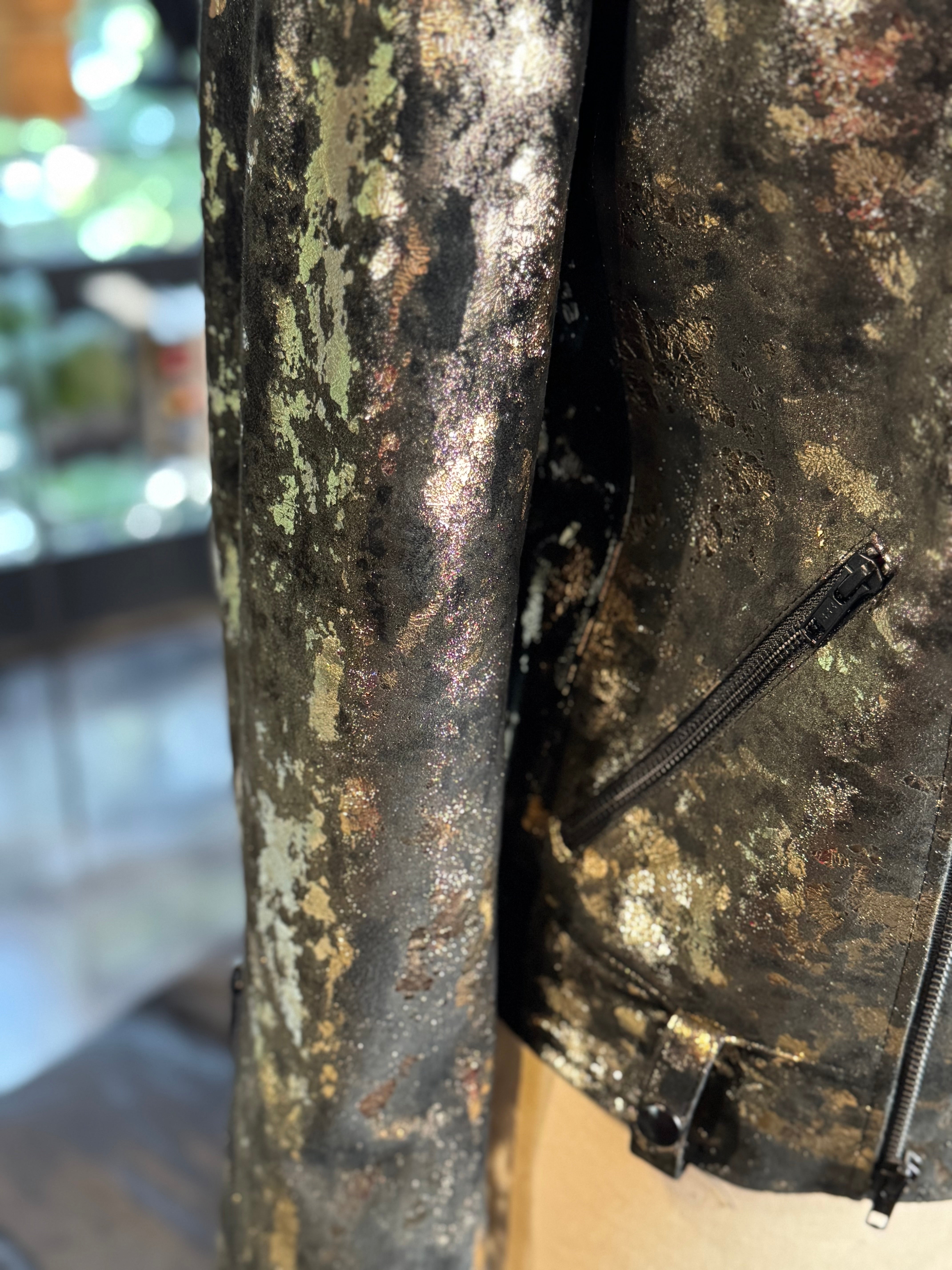 Chamarra mármol oro