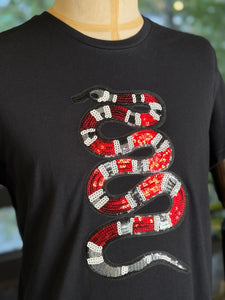 Playera serpiente tricolor