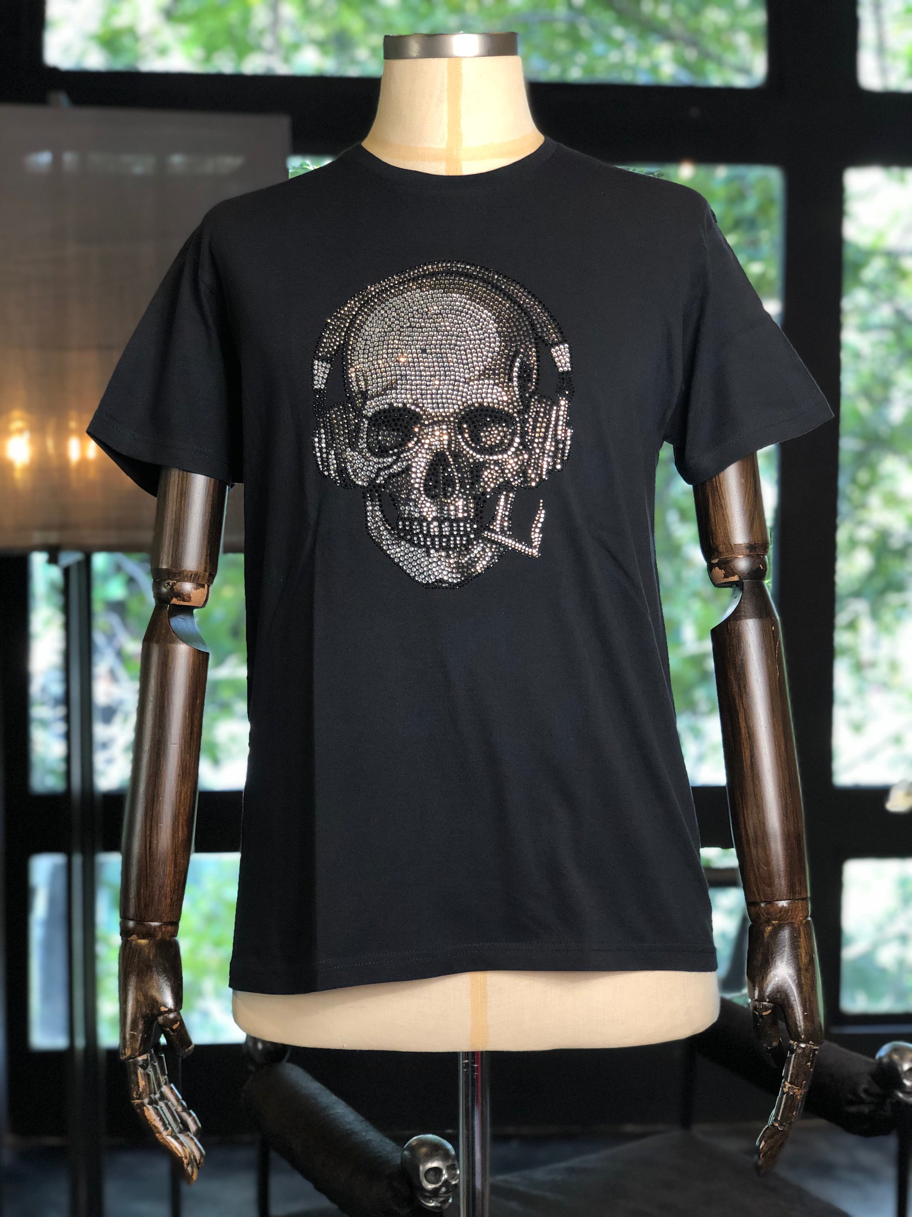 Camiseta calavera cigarro