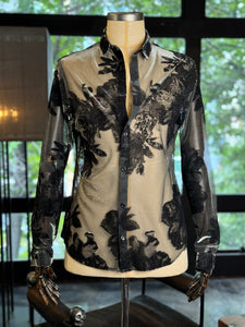 Camisa flores tornasol