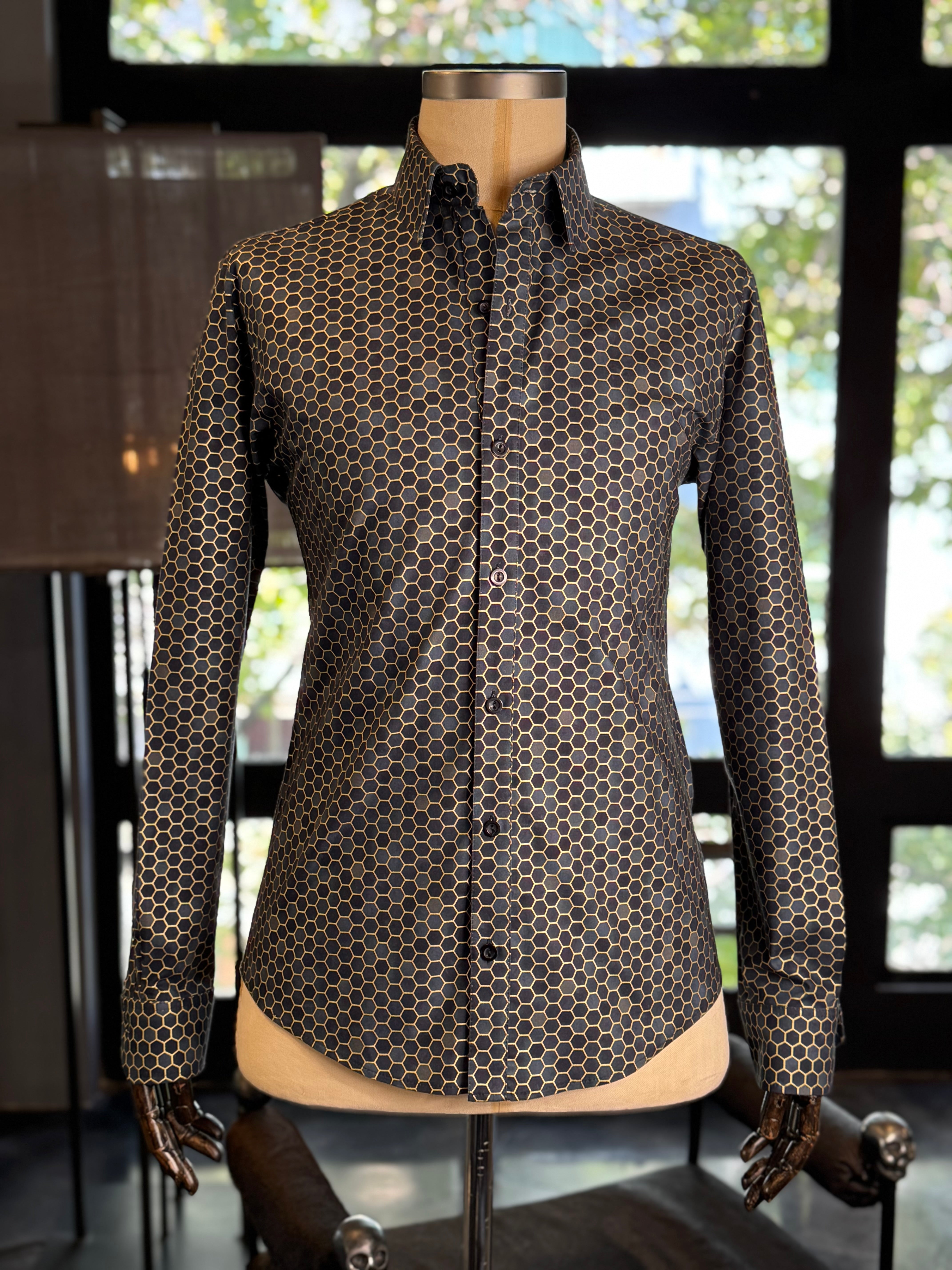 Camisa panal gris