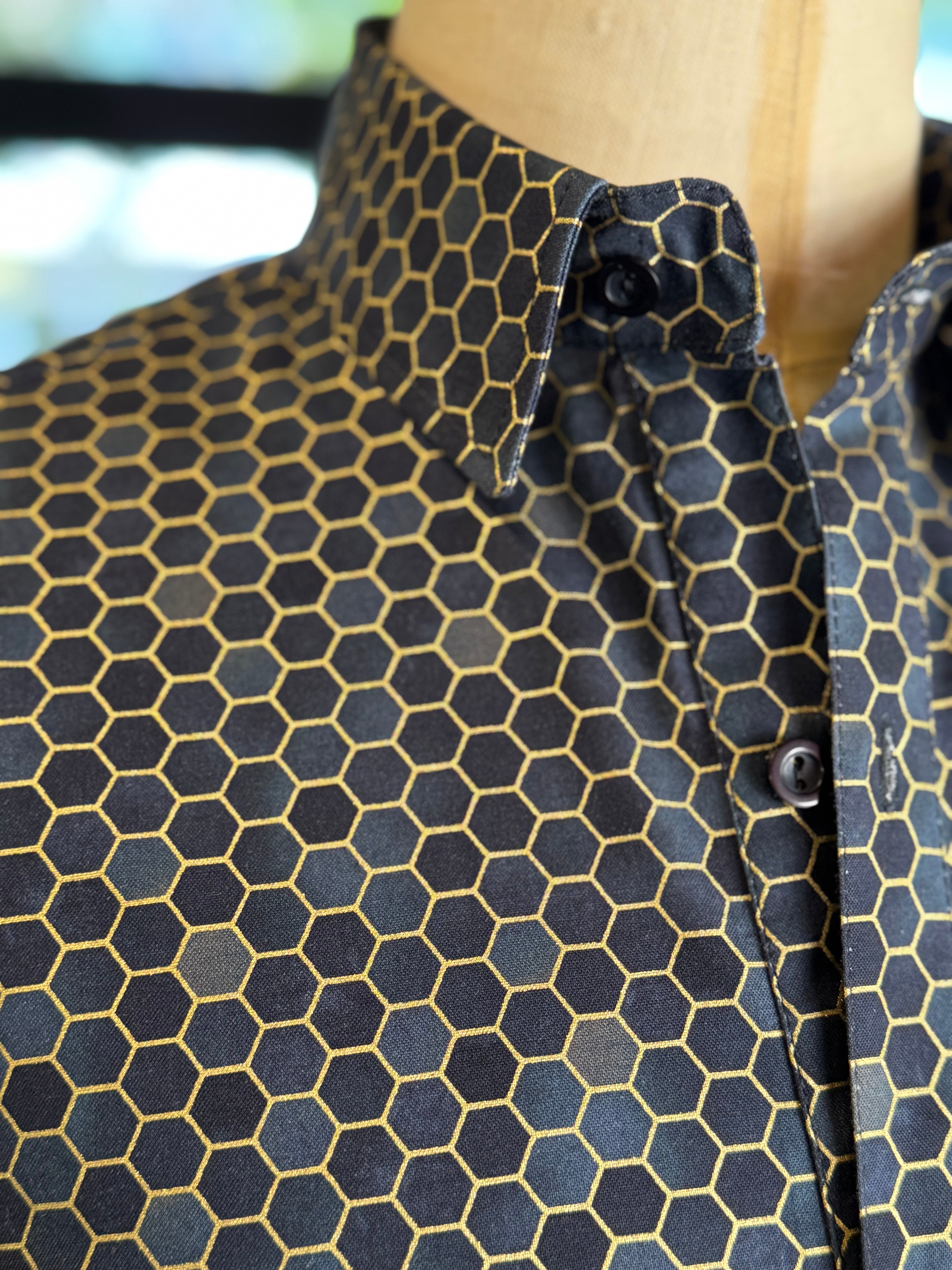 Camisa panal gris