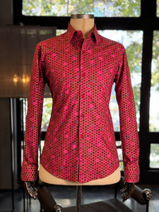 Camisa panal fucsia