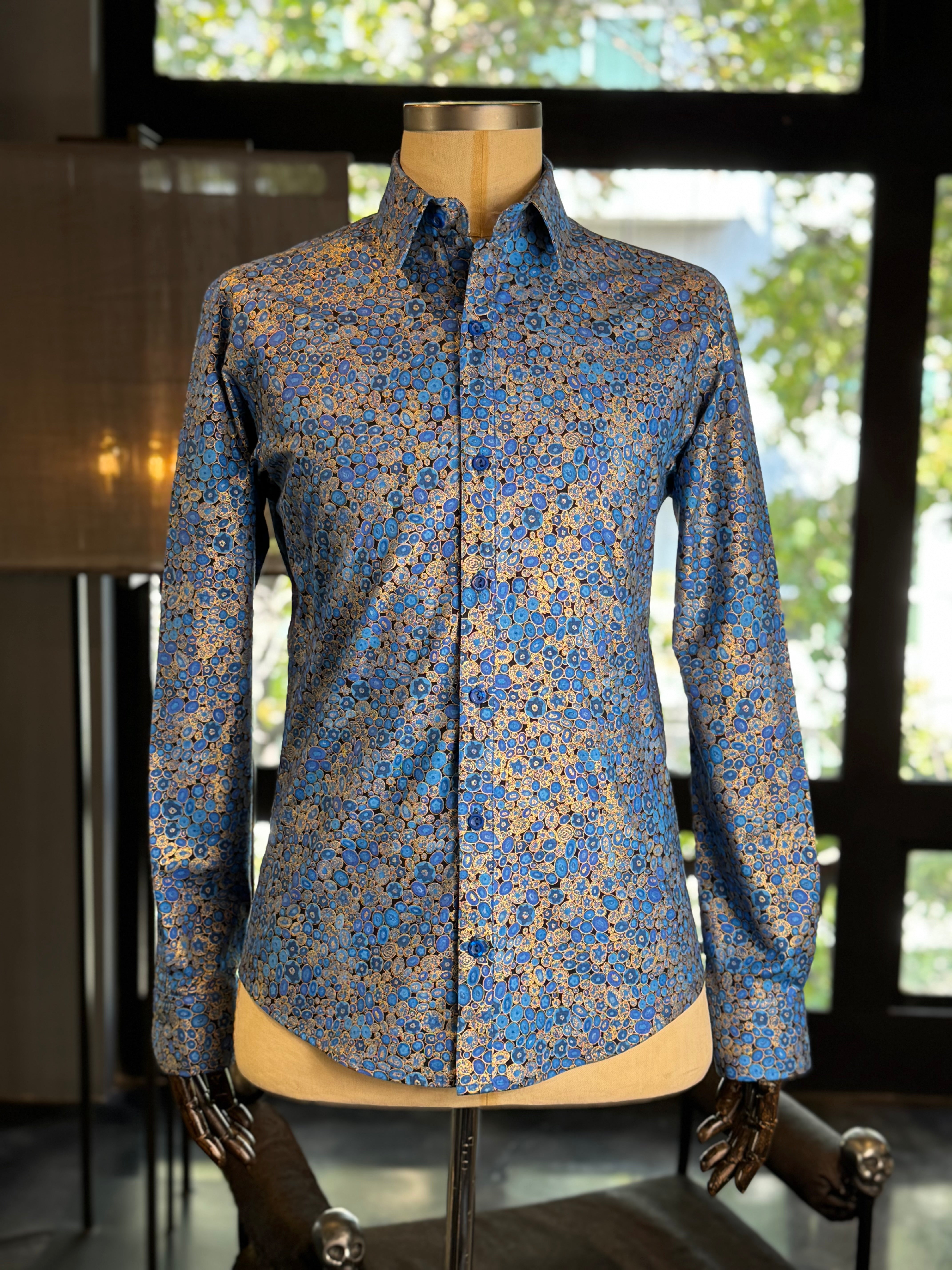 Camisa Klimt azul