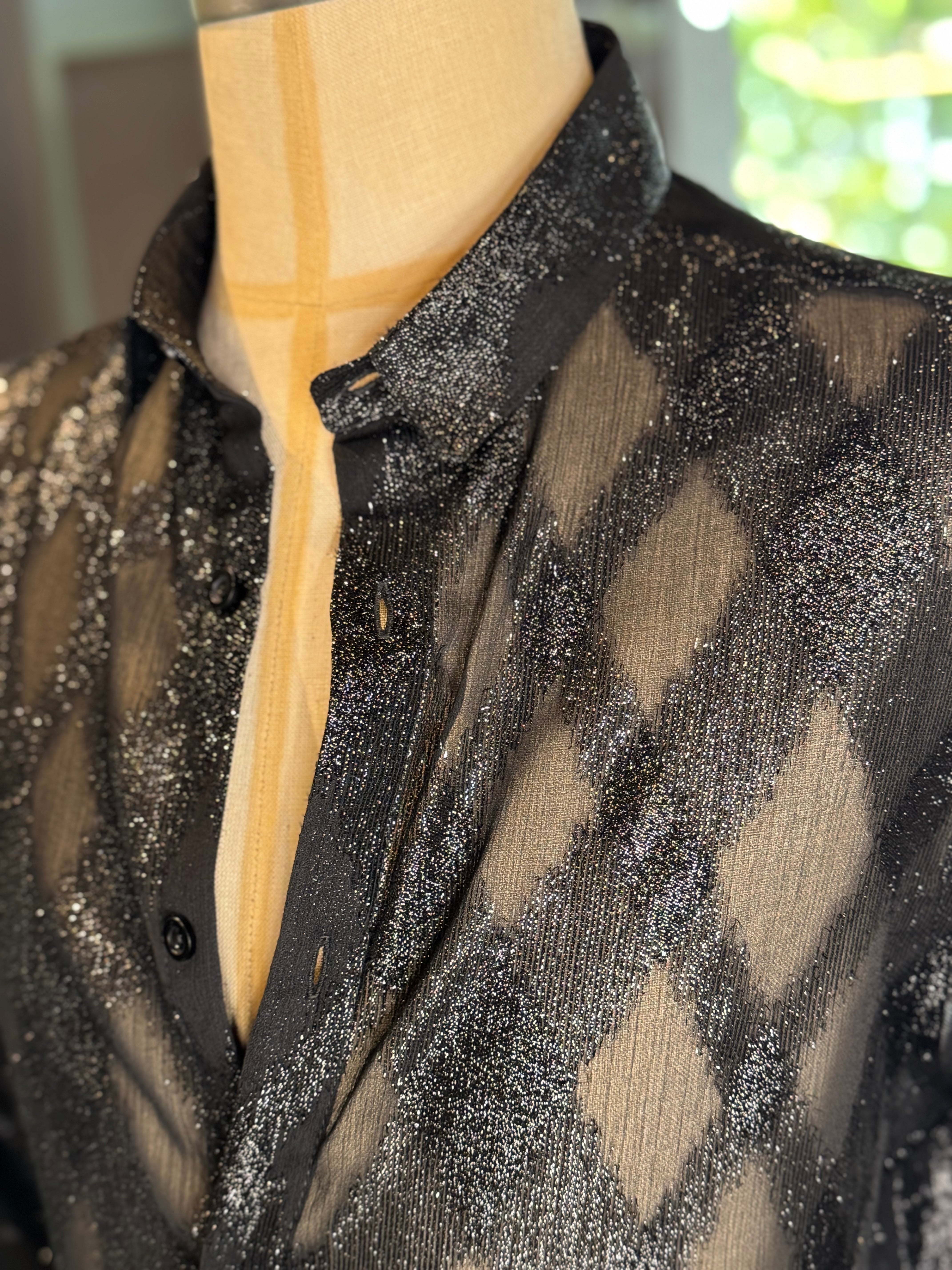 Camisa rombos transparente
