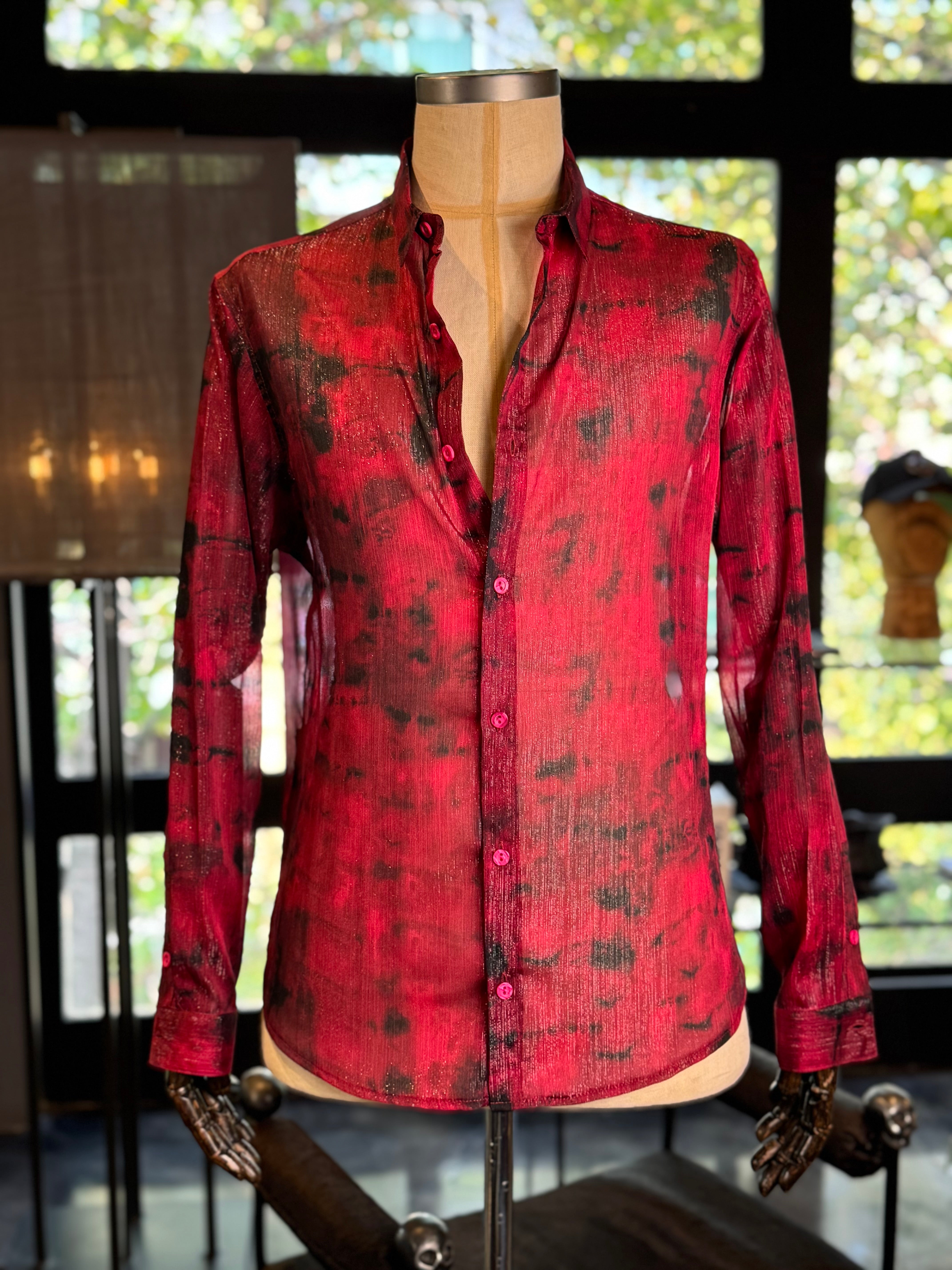 Camisa roja acuarela