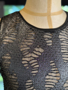 Tank top desgarrada plata