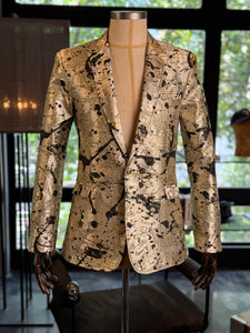 Saco dorado manchas