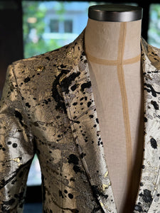 Saco dorado manchas