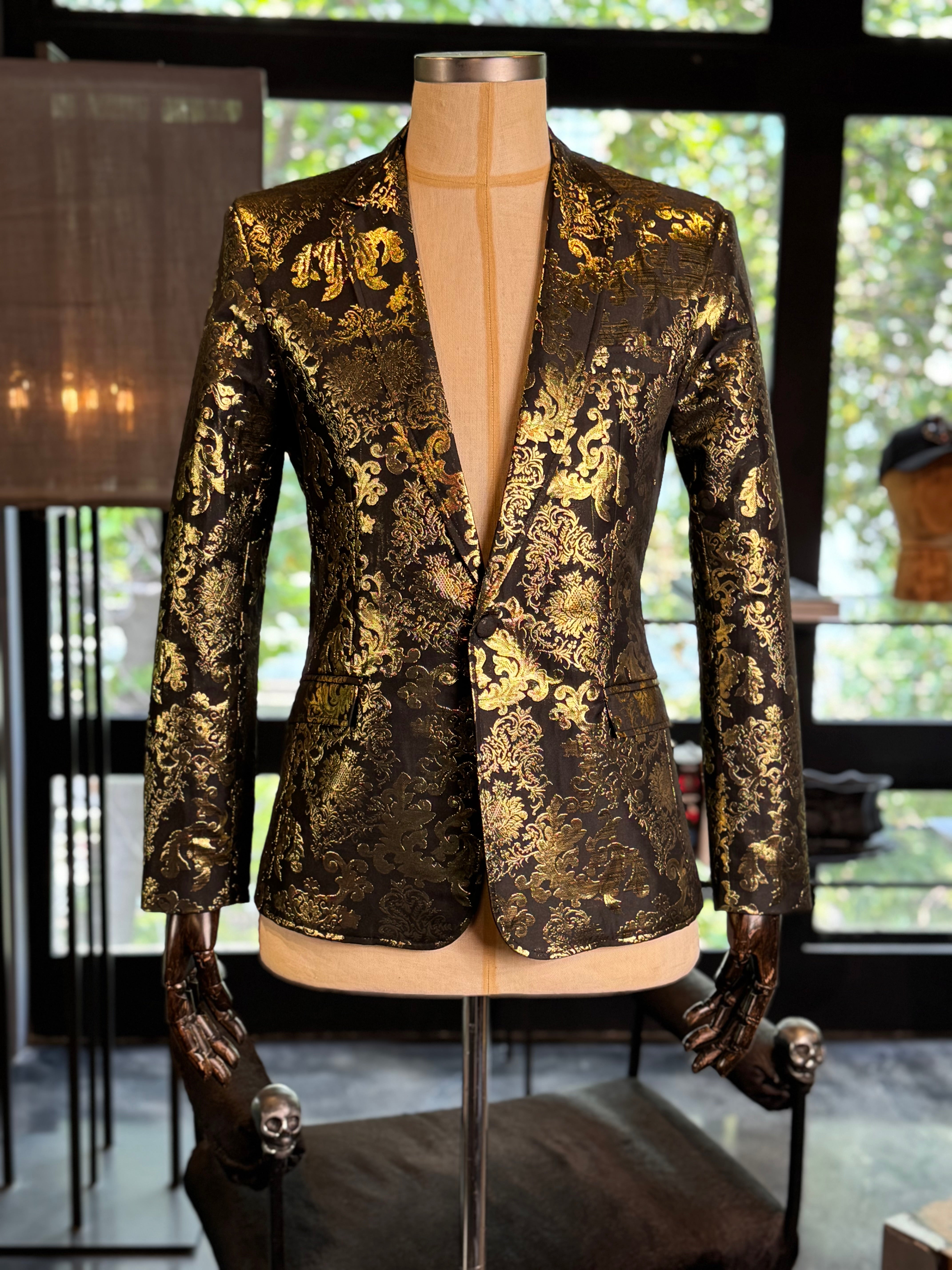Saco tapiz dorado