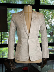 Saco blanco flores
