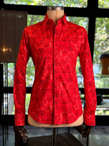 Camisa rosas rojas