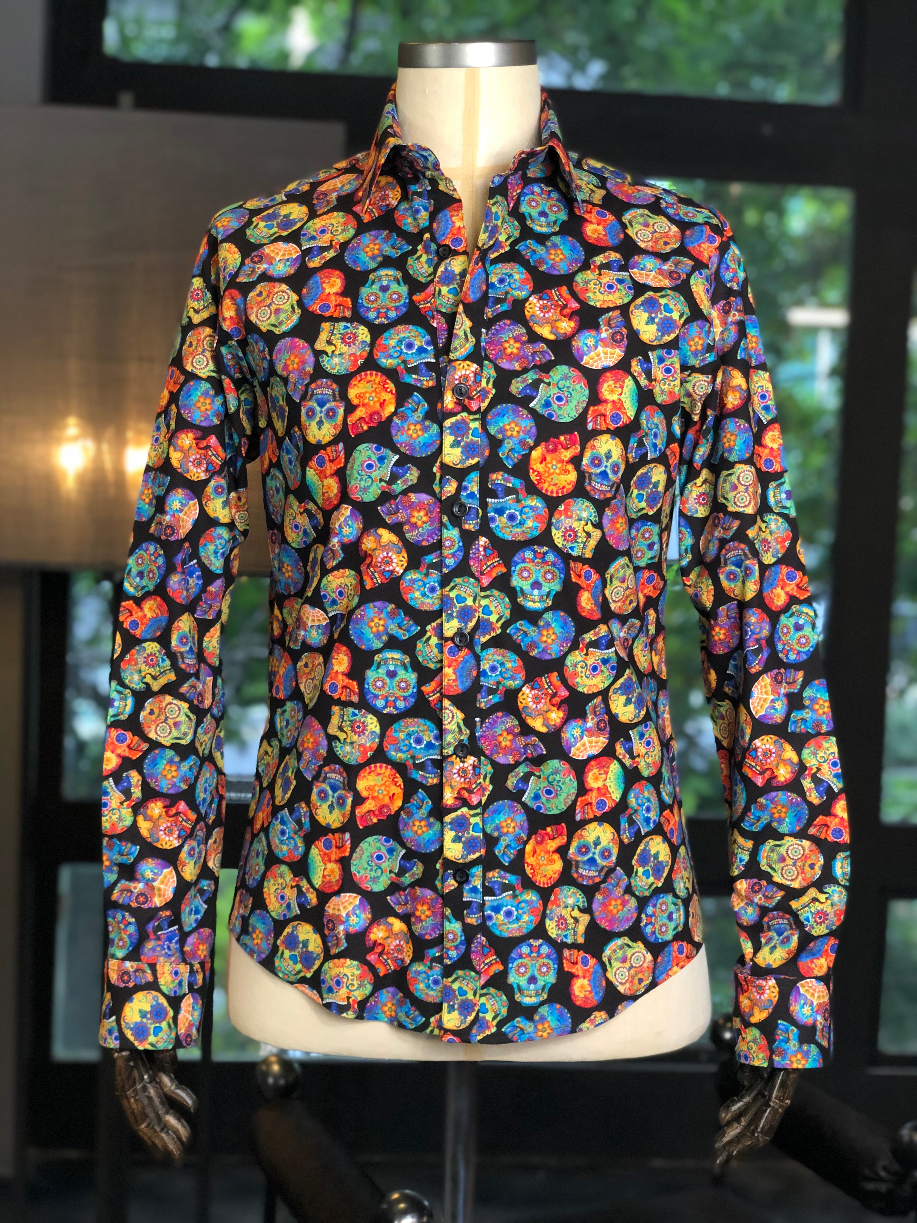 Camisa calaveras colores