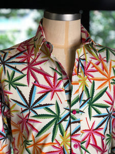 Camisa cannabis multicolor